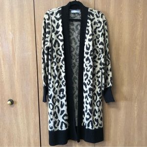 Leopard Pattern Cardigan Sweater